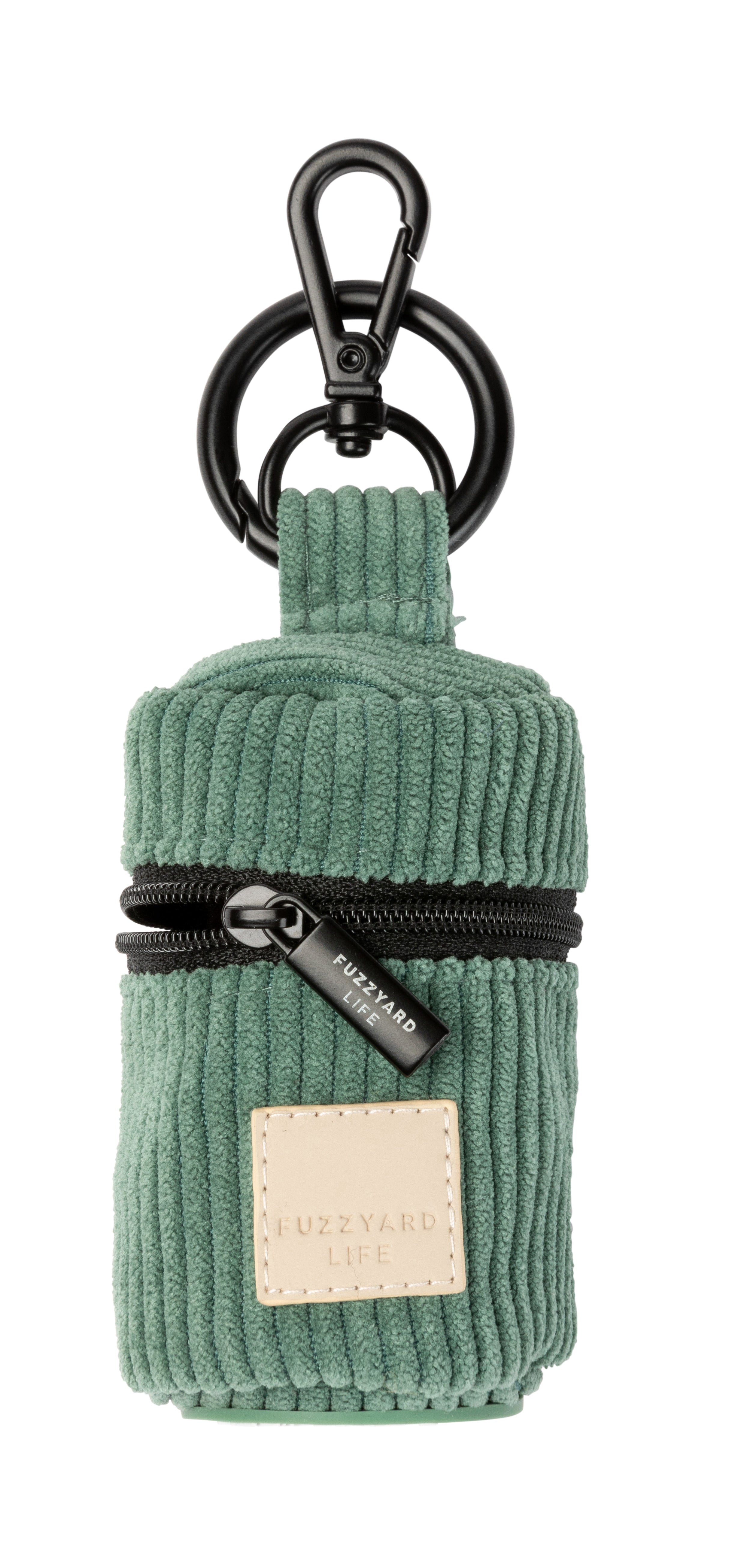 FuzzYard Life Corduroy Poop Bag Dispenser - Myrtle Green