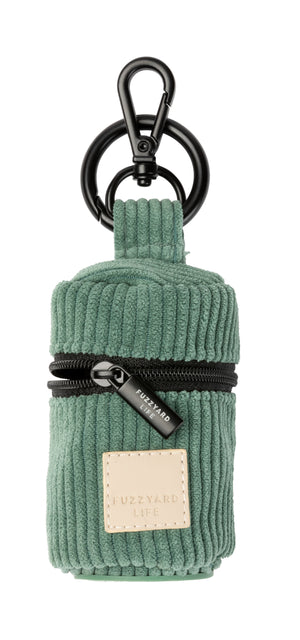 FuzzYard Life Corduroy Poop Bag Dispenser - Myrtle Green