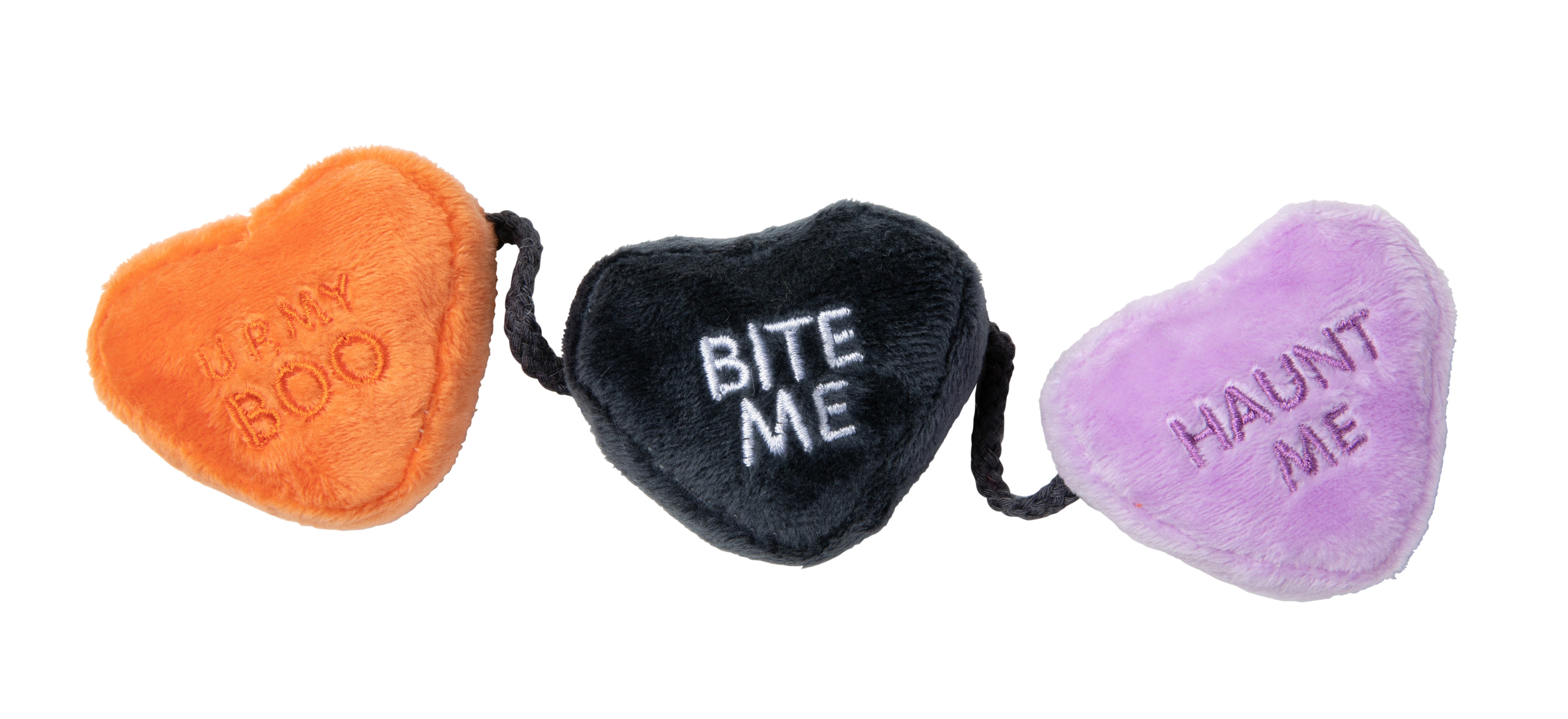 Spooky Candy Hearts String Cat Toy