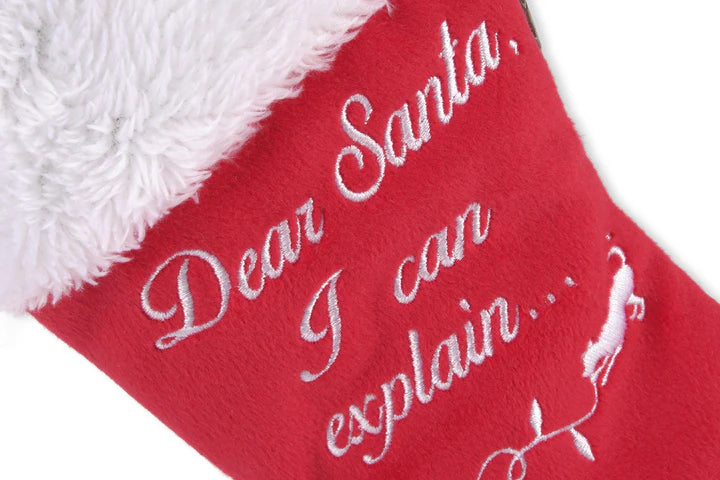Merry Woofmas Good Dog Stocking & Bone 2 Pieces - Christmas - Dog Toys