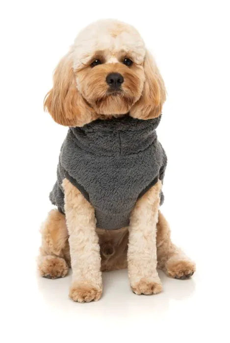 Turtle Teddy Sweater - Charcoal