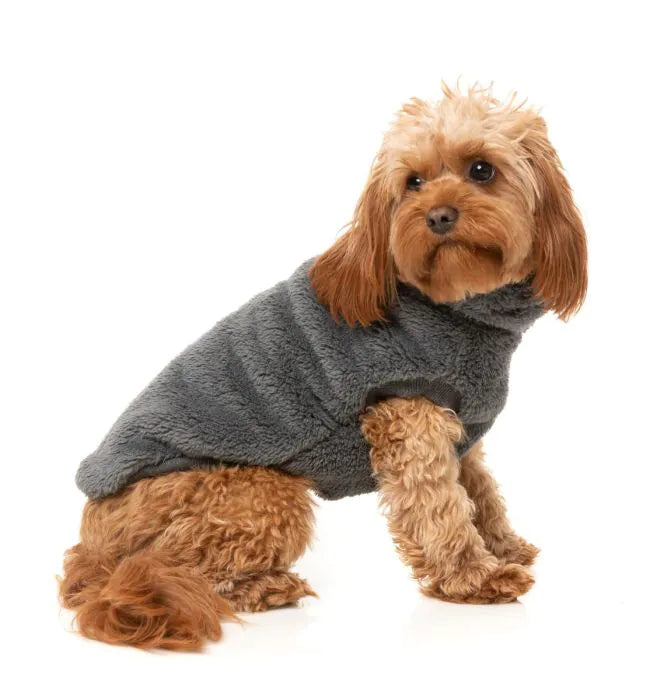 Turtle Teddy Sweater - Charcoal