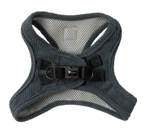 FuzzYard Life Corduroy Step In Harness - Slate Grey
