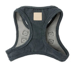 FuzzYard Life Corduroy Step In Harness - Slate Grey