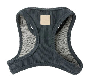FuzzYard Life Corduroy Step In Harness - Slate Grey
