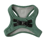 FuzzYard Life Corduroy Step In Harness - Myrtle Green