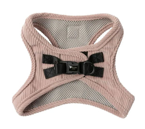 FuzzYard Life Corduroy Step In Harness - Soft Blush