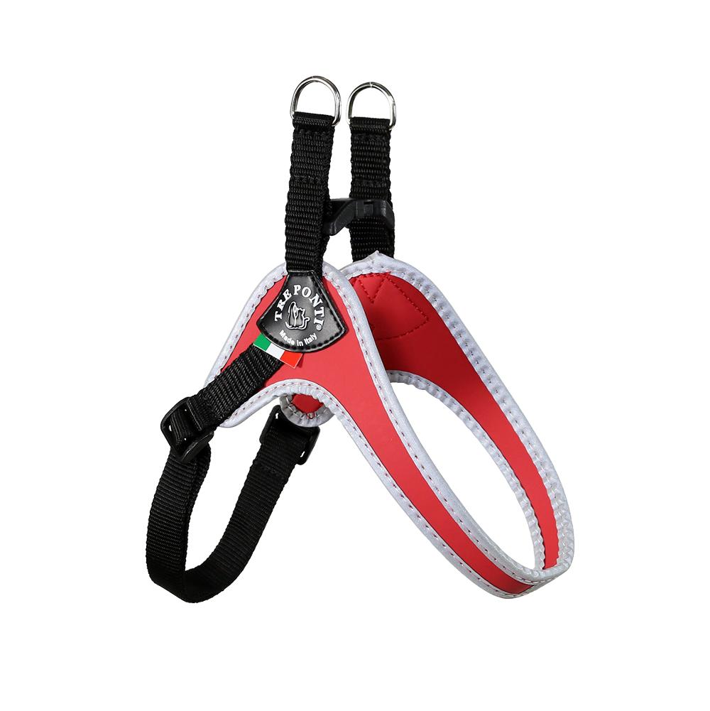 Easy Fit Classic Red Harness with Adjustable Girth