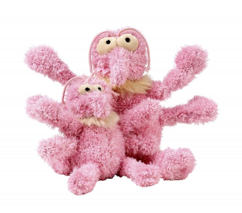 Scratchette The Pink Flea Plush Dog Toy