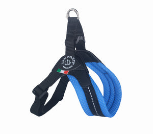 Easy Fit Breathable Mesh Harness with Adjustable Girth Sky Blue
