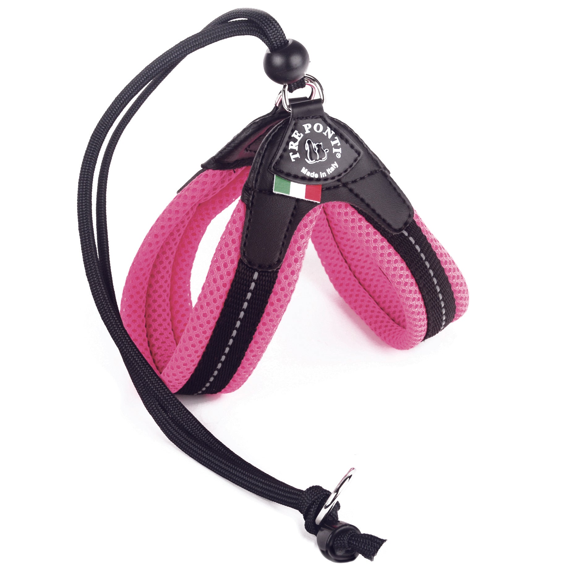 Easy Fit Liberta Pink Mesh Harness with No Escape Adjustable Closure