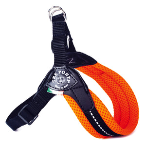 Easy Fit Breathable Mesh Harness with Adjustable Girth Fluo Orange