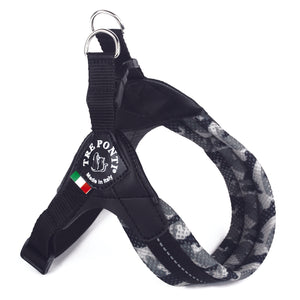 Easy Fit Breathable Mesh Harness with Adjustable Girth Grey Camouflage